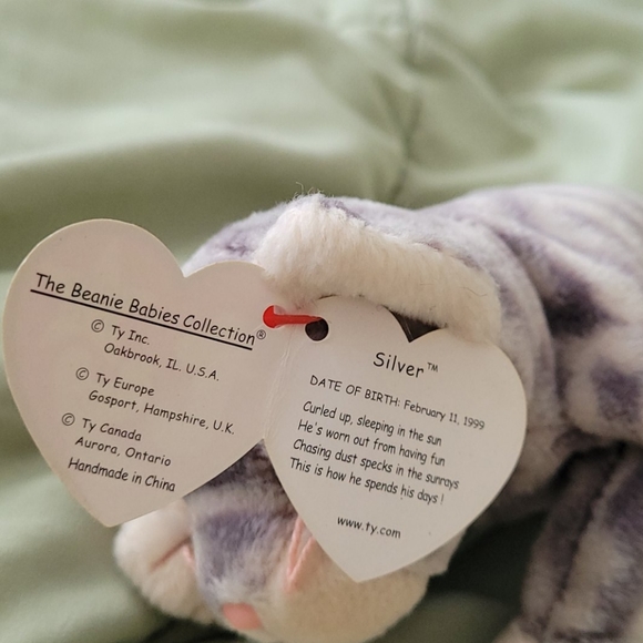 Ty beanie babies silver the cat - Picture 3 of 7